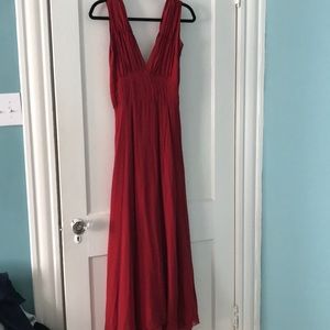Gorgeous floor length red dress